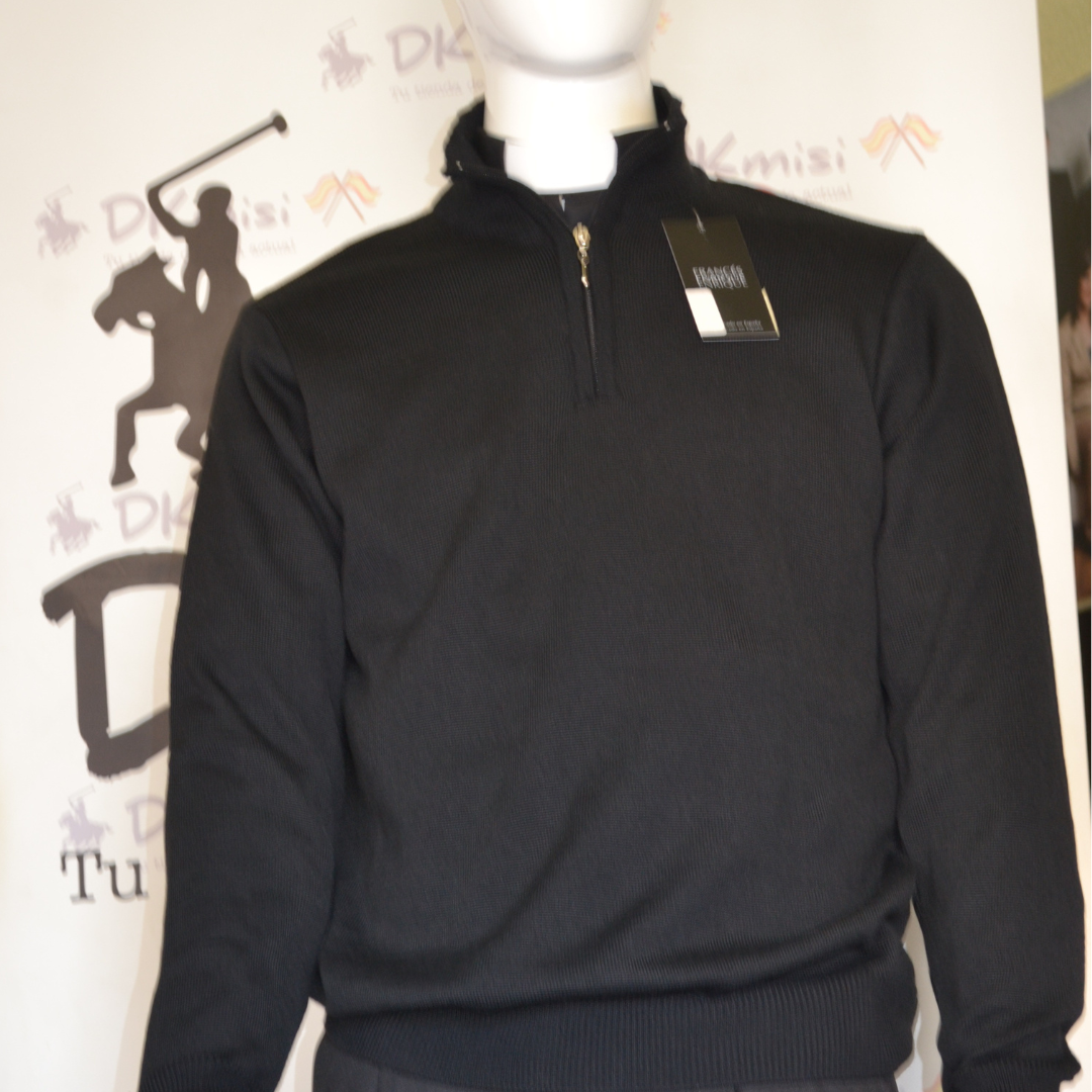 Jersey Negro Cuello Alto